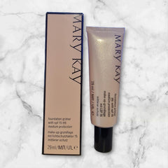 Mary Kay Foundation Primer SPF 15 application image shows lightweight formula for a flawless finish