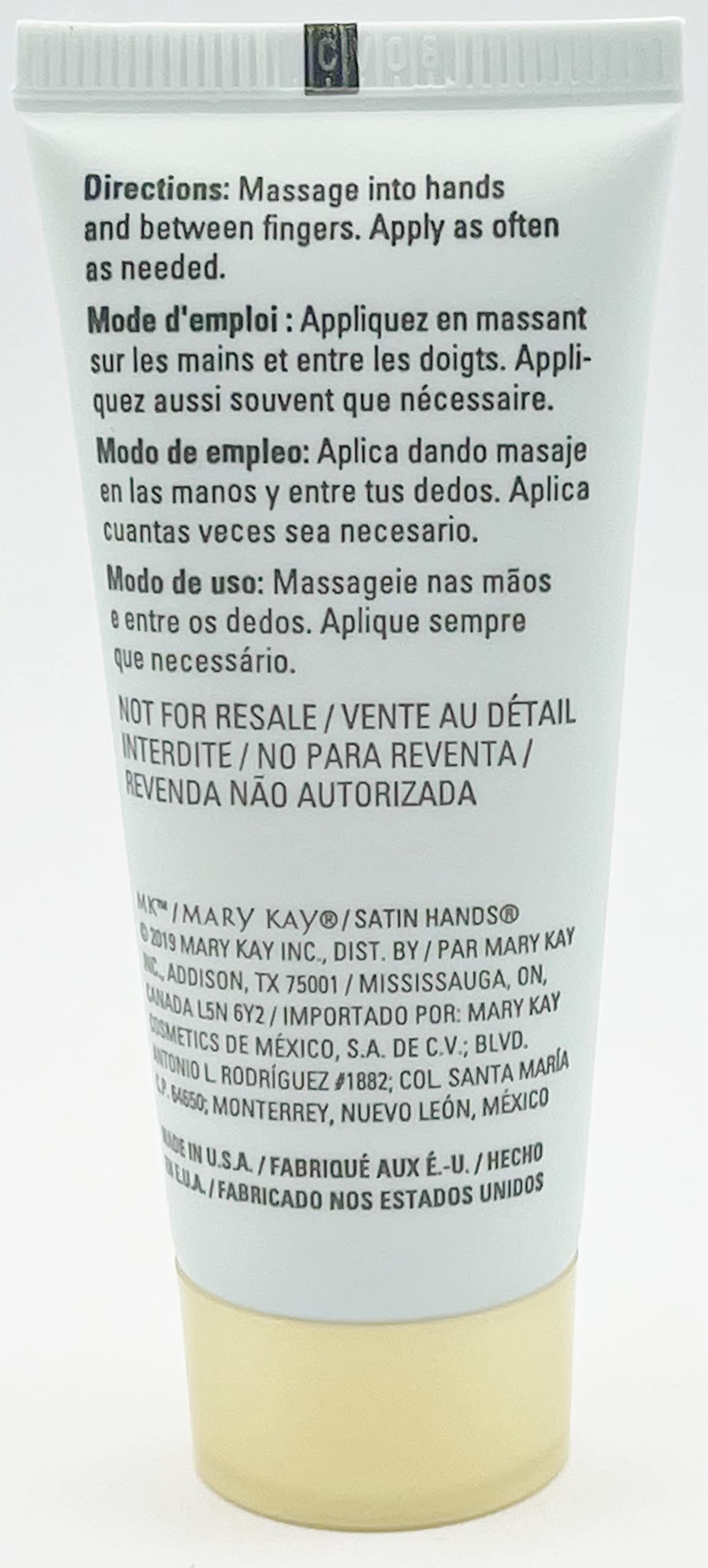Mary Kay fragrance-free Satin Hands tote bag travel-size image highlights portable hand care on the go.