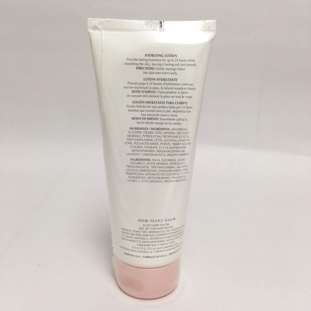 Mary Kay Hydrating Lotion pump bottle delivers quick moisturization for day-long comfort
