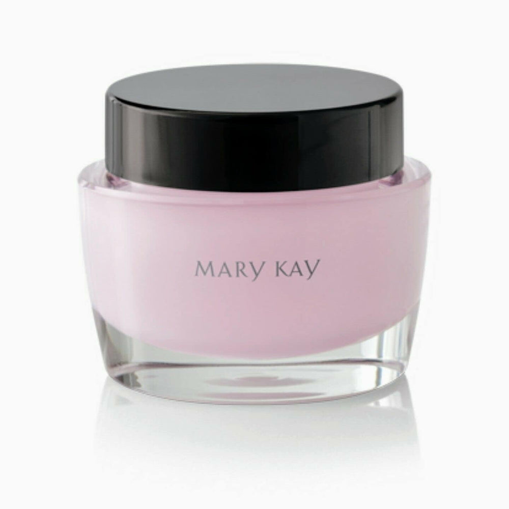 Mary Kay Intense Moisturizing Cream jar closeup illustrating rich texture for dry skin hydration.