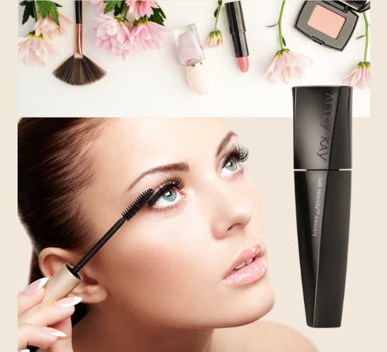 Mary Kay Lash Intensity Mascara packaging box highlights premium branding and product care.