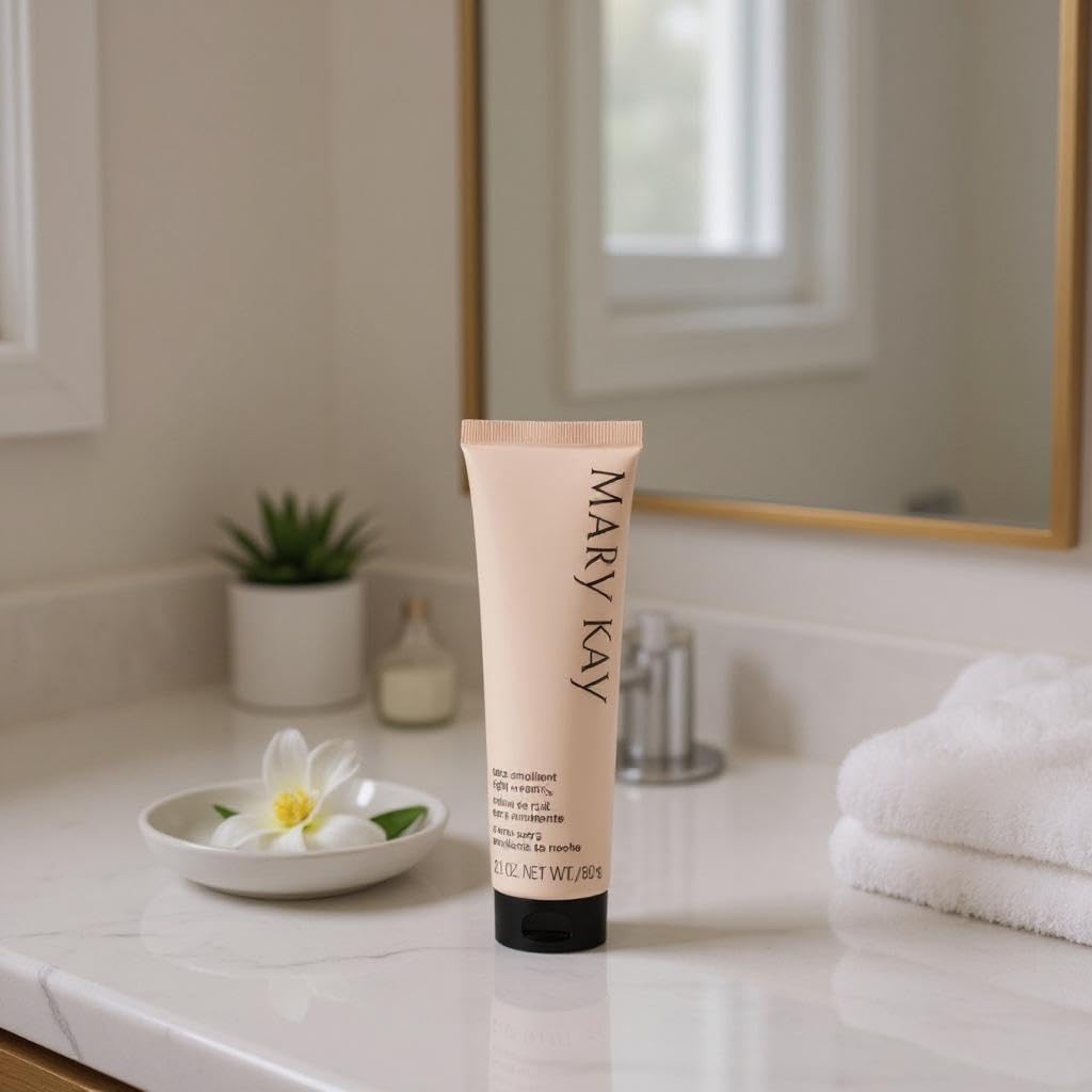 Mary Kay three-piece kit flat lay on dresser