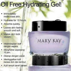 Mary Kay Oil-Free Hydrating Gel bottle-application—easy to spread, mattifying feel under makeup.