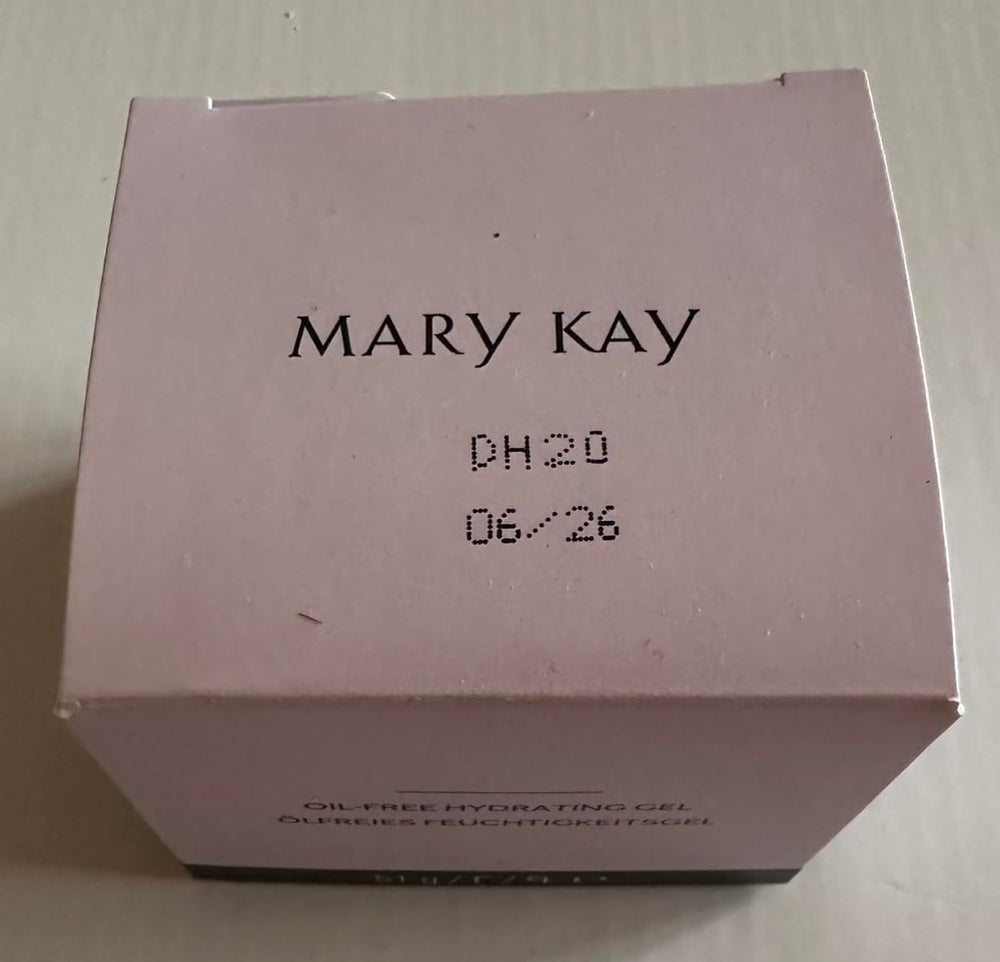 Mary Kay Oil-Free Hydrating Gel seal-intact—sealed to preserve freshness and integrity.