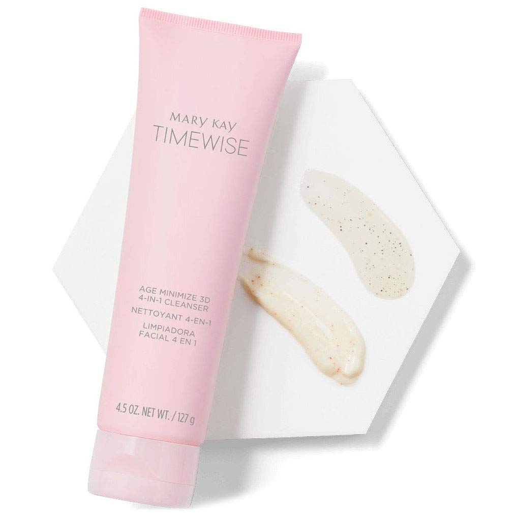 Mary Kay TimeWise 3D Cleanser face-closeup shows renewed skin texture after use.