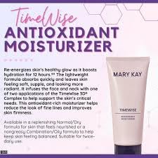 Mary Kay TimeWise Age-Fighting Moisturizer includes antioxidant protection for resilience.