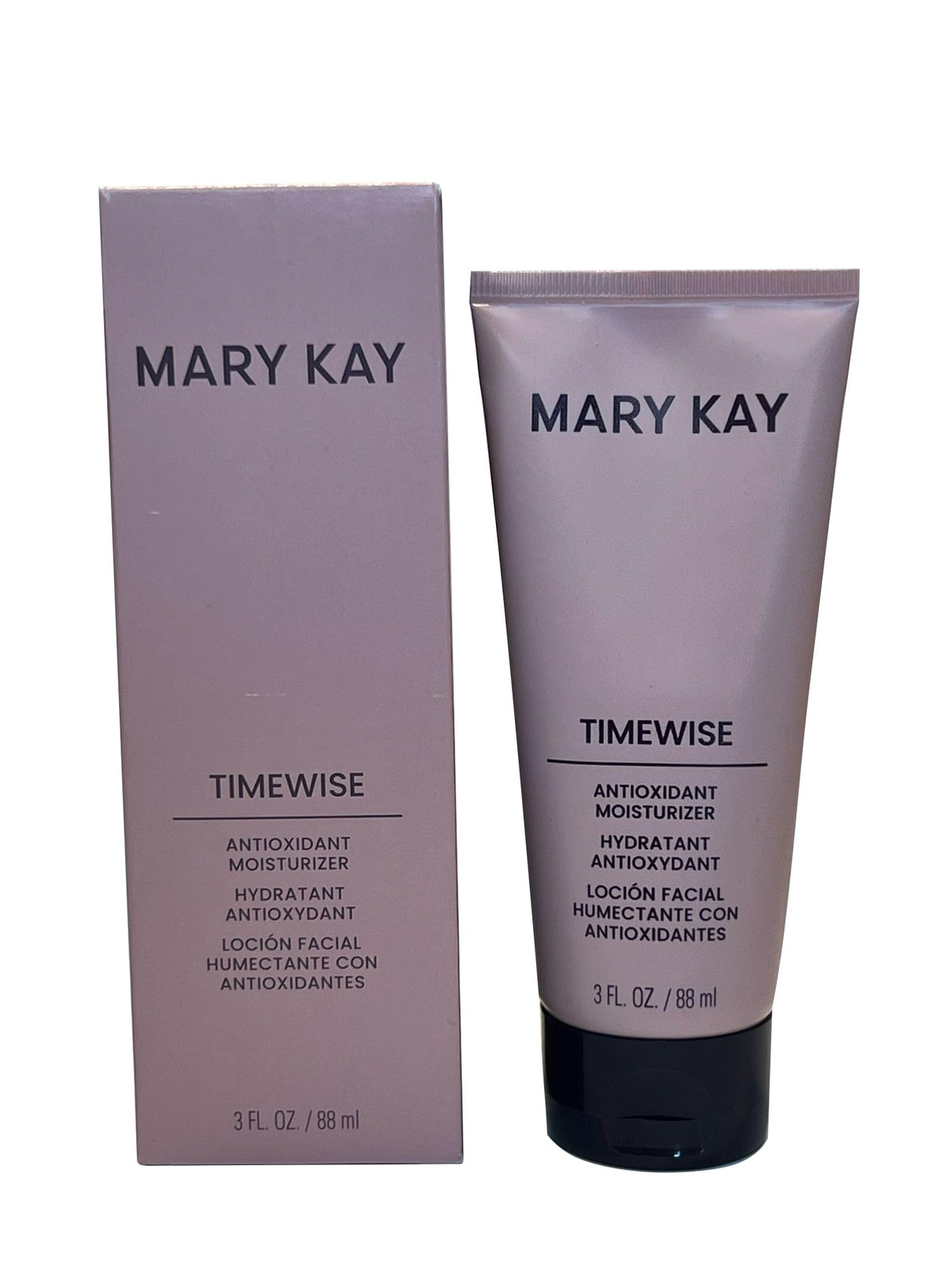 Mary Kay Timewise moisturizer jar closeup showing creamy texture for smoother skin