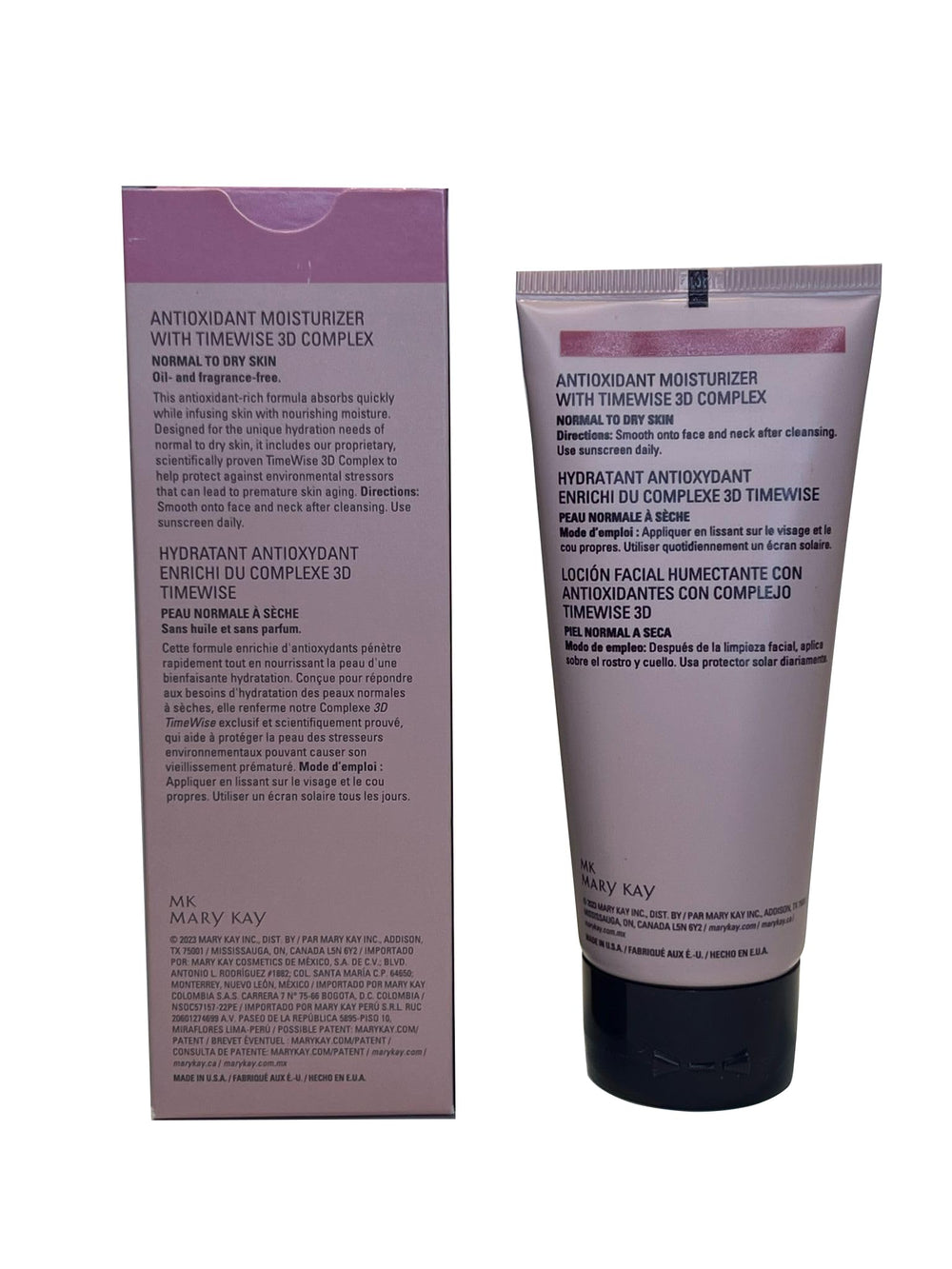 Mary Kay Timewise Moisturizer spread on skin highlighting long-lasting hydration