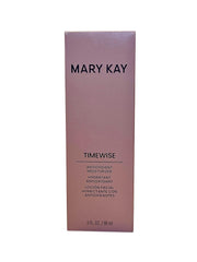 Mary Kay Timewise Moisturizer on sunscreen-labeled bottle indicating daily UV protection