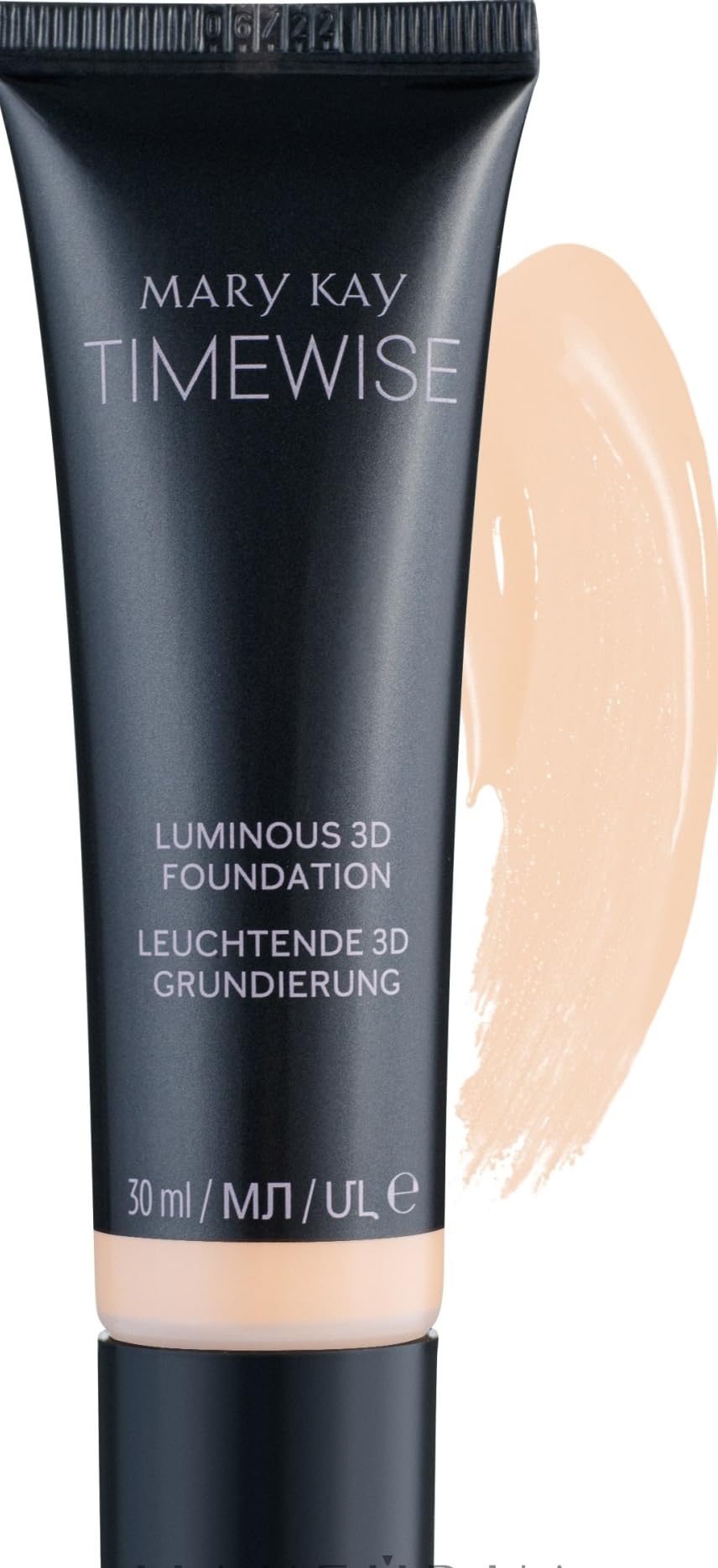 Mary Kay TimeWise Luminous 3D Foundation beige N150 bottle with smooth, radiant finish.