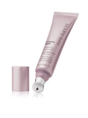 Mary Kay TimeWise Repair Volu-Firm Eye Renewal Cream being applied under the eye for reducing visible puffiness.