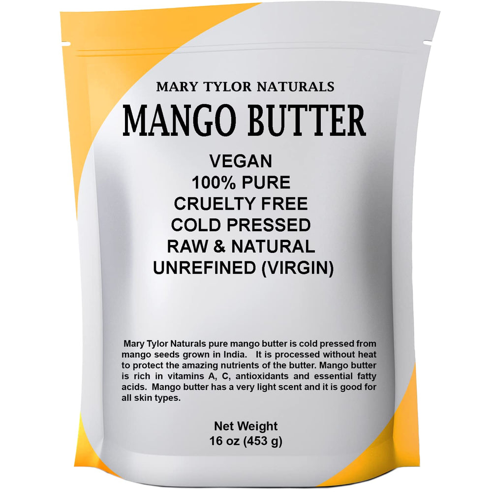 Mary Tylor Naturals mango butter applied to face and body for gentle moisturization.
