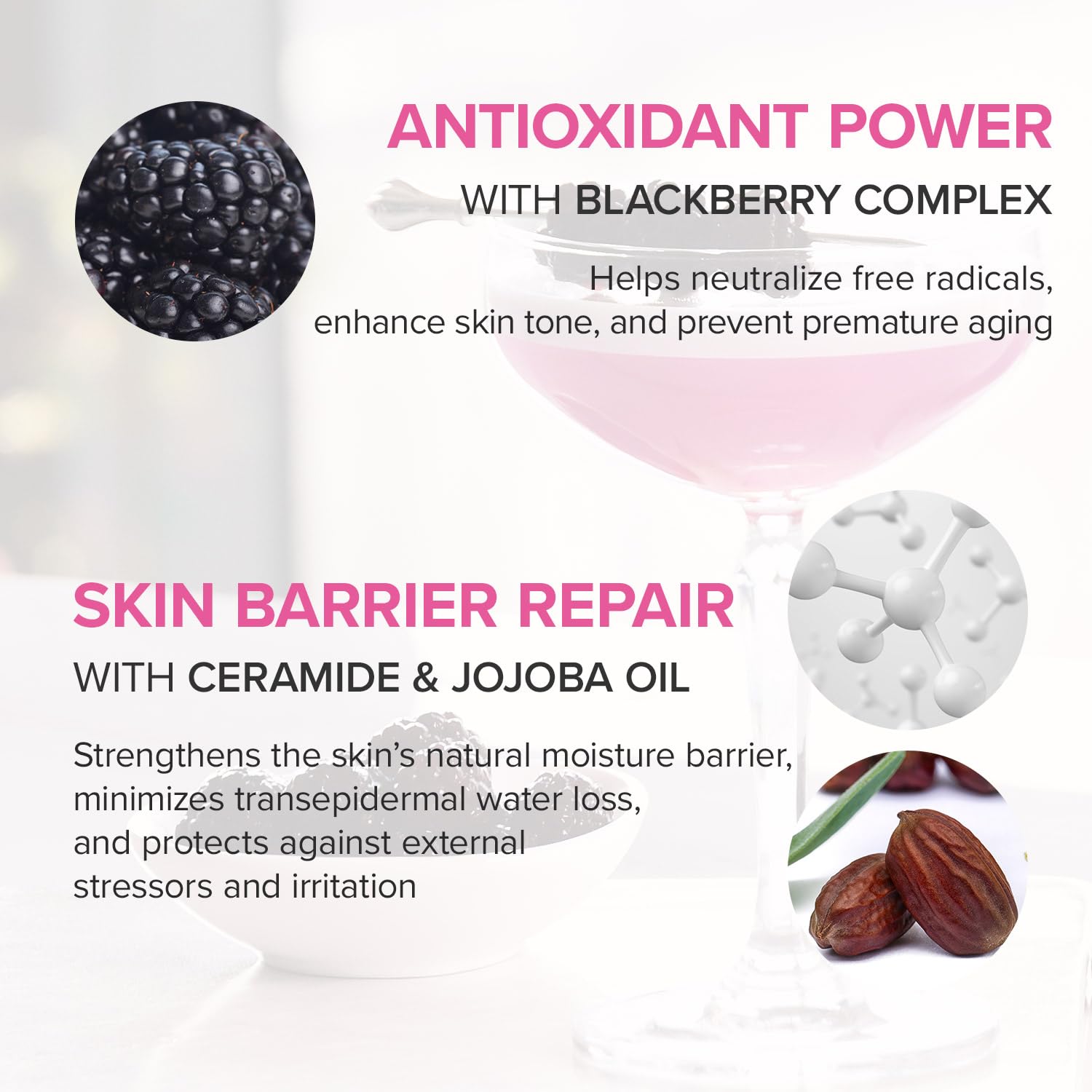 Mary&May bottle during application illustrating layering glow in routine