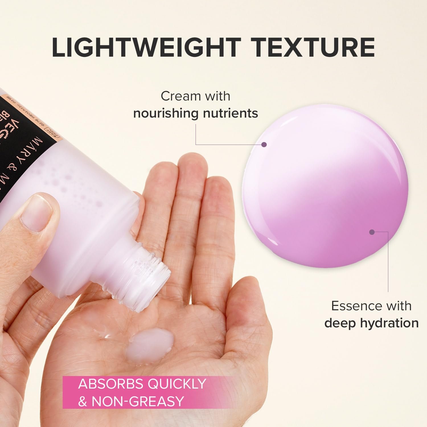 Centella asiatica leaf beside Mary&May bottle suggests redness calming support