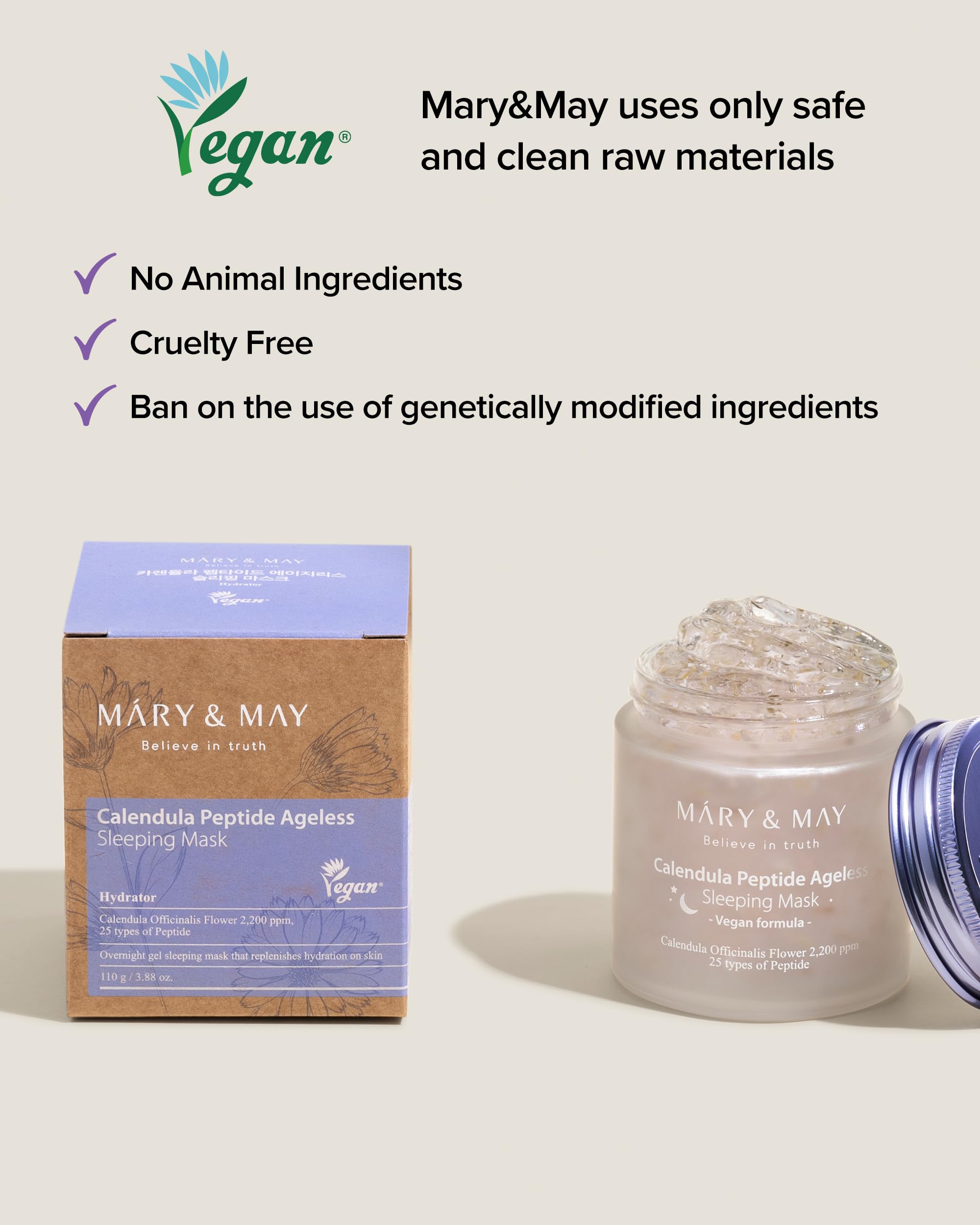 Mary&May ceramide-rich creme image suggests barrier-friendly moisture retention.