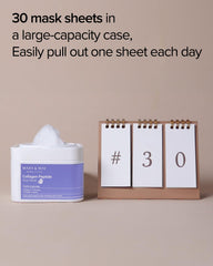 Mary&May Collagen Peptide Vital Mask bamboo material demonstrates gentle, eco conscious sheet fabric