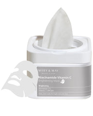 Mary&May Niacinamide Vitamin C Mask sheets pack supports daily hydration and brighter skin.
