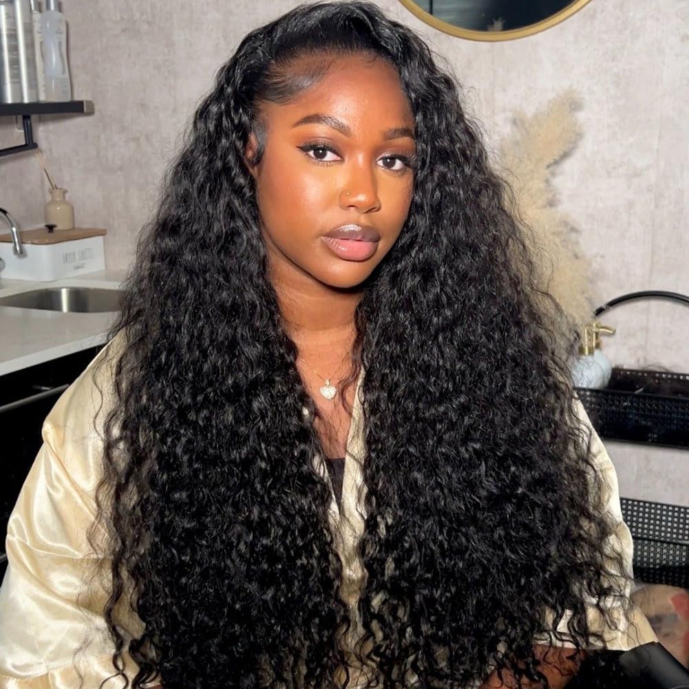 MARYLING 26-inch deep curly wig creates dramatic, flowing movement.