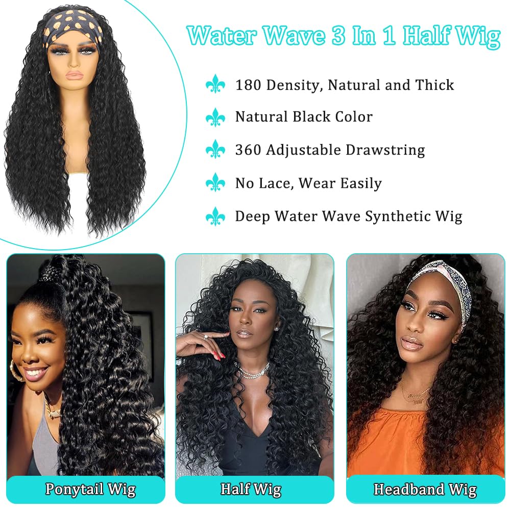 MARYLING Headband style 3-in-1 wig enables multiple looks without glue.