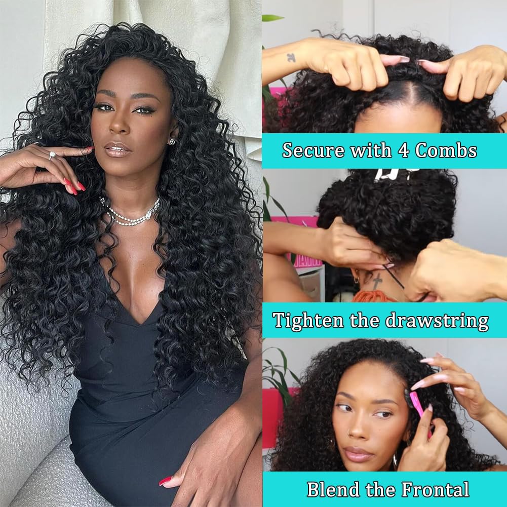 MARYLING Seamless flip-over wig delivers comfortable daily styling.