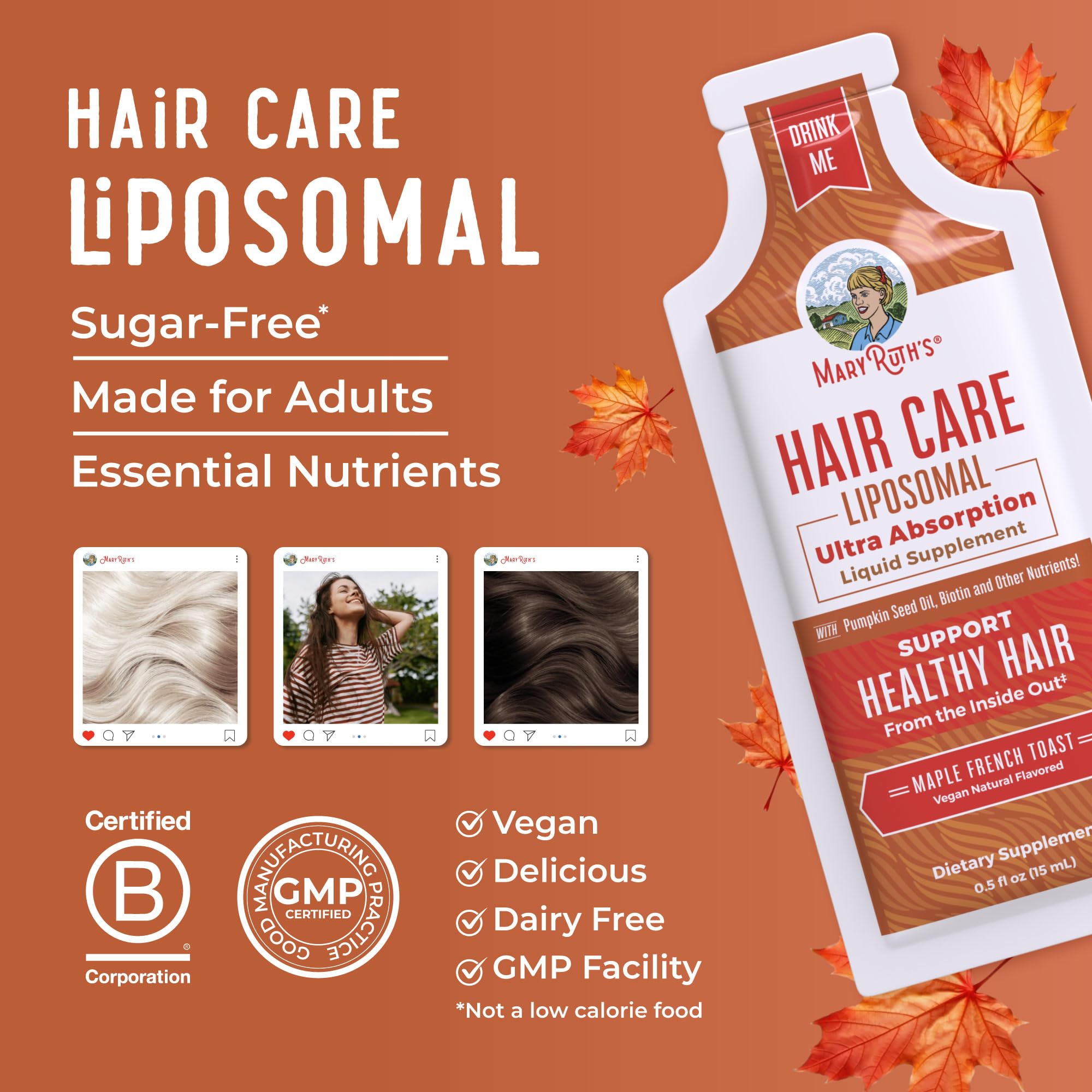 MaryRuth Organics B Corp certified seal on box