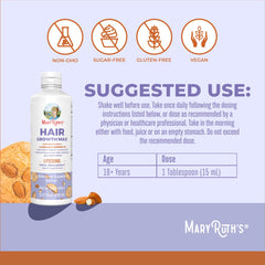 MaryRuth Organics Biotin 10,000 mcg bottle showing high-solubility form