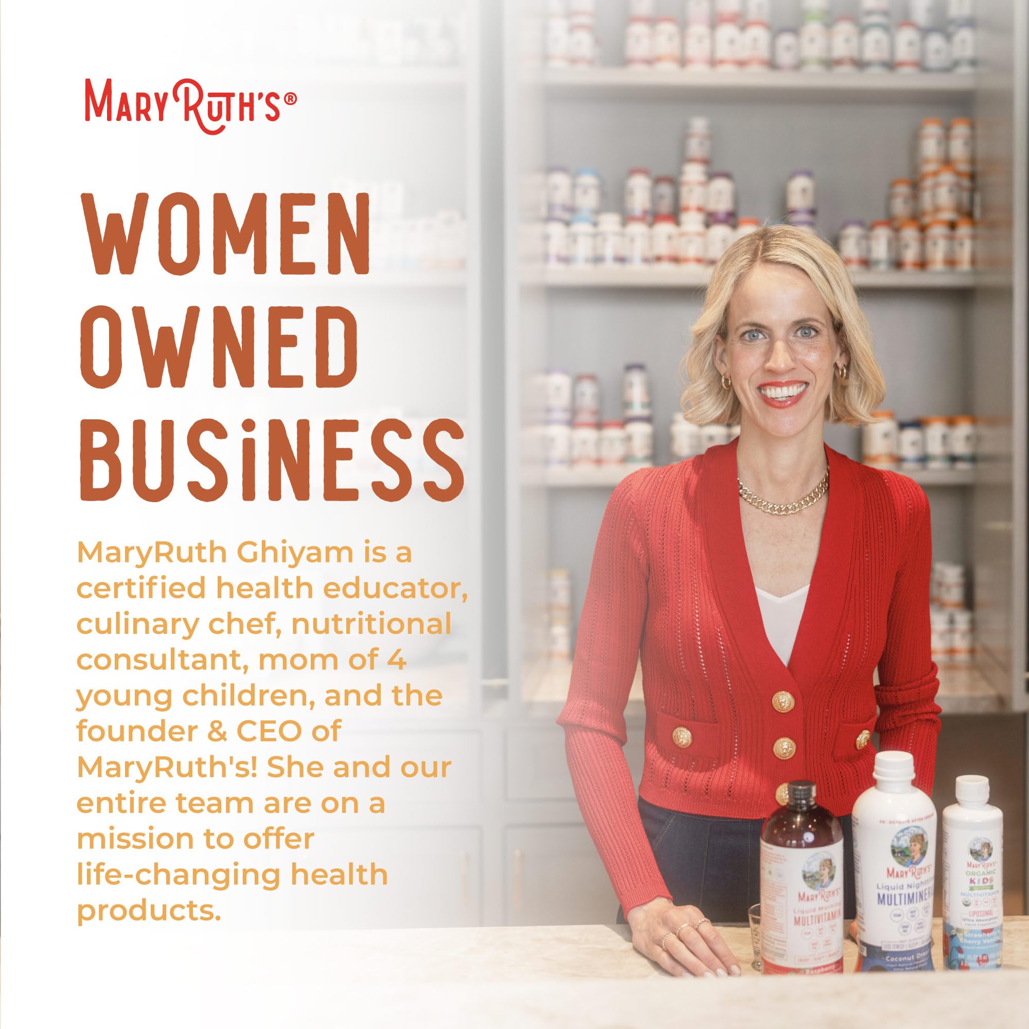 MaryRuth Organics serving suggestion with yogurt or smoothie