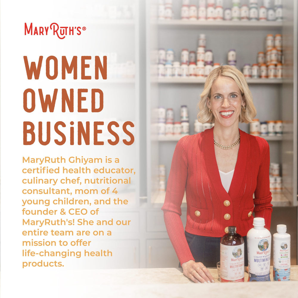 MaryRuth Organics serving suggestion with yogurt or smoothie