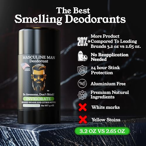 MASCULINE MAN Invigorate fragrance close-up highlighting woodsy citrus note.