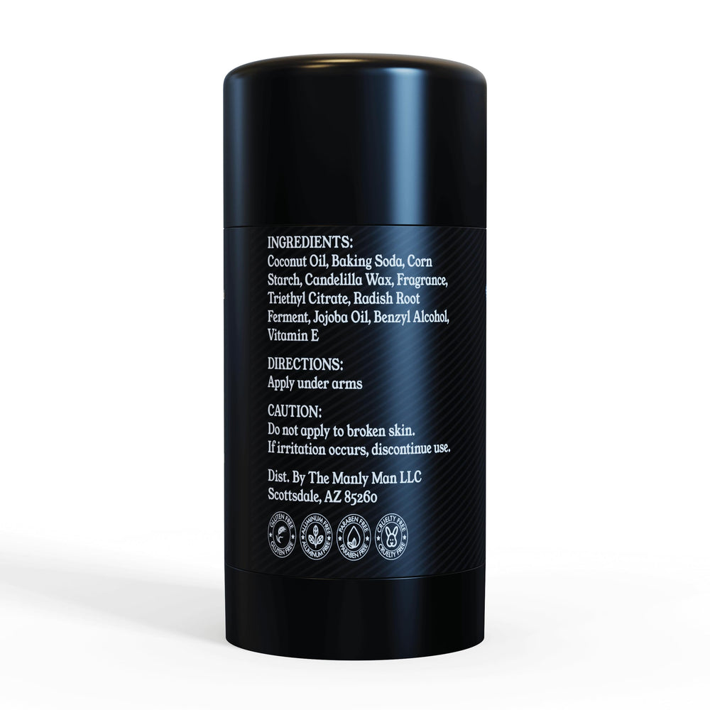 MASCULINE MAN Invigorate USA-made deodorant in travel-friendly packaging.