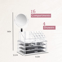 Masirs makeup brush slots closeup highlights organized compartments for tools.