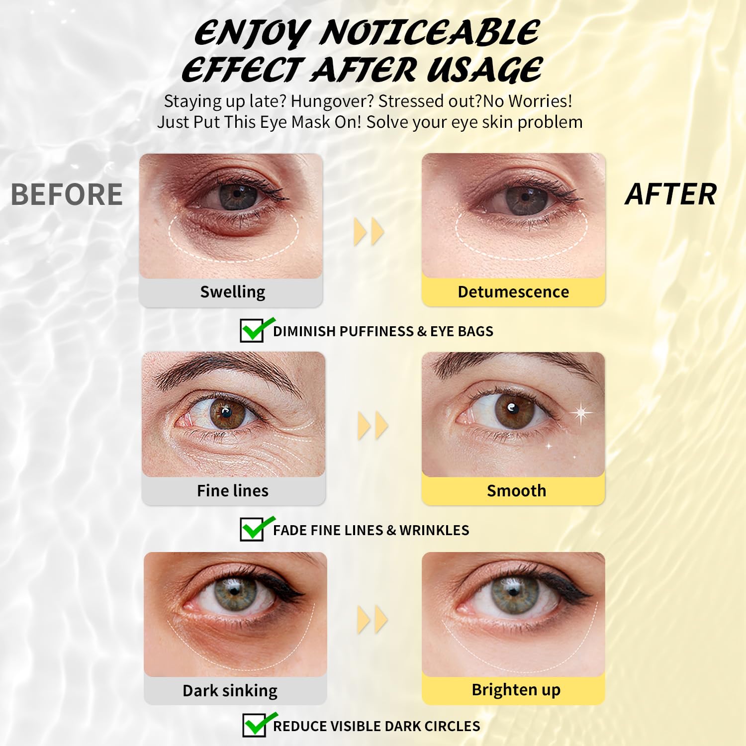 Maskiss individually packaged eye patches emphasize freshness and hygienic daily use.