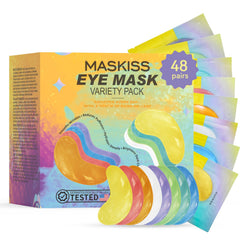 Maskiss Under Eye Patches 8-color pack offers varied care for tired eyes and gentle brightening.