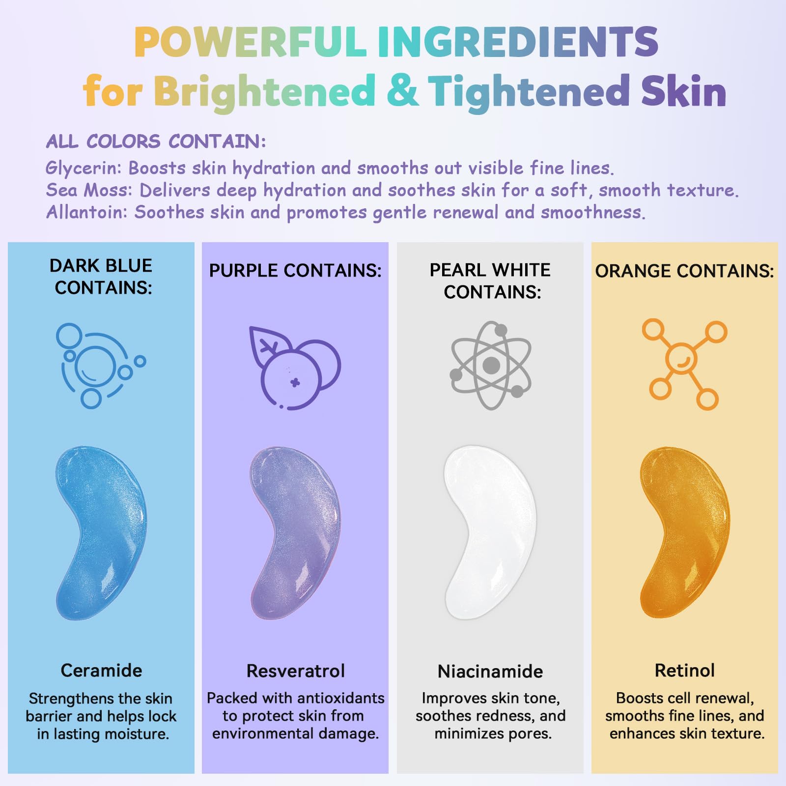 Maskiss evening routine features eye patches for a relaxing self-care moment.