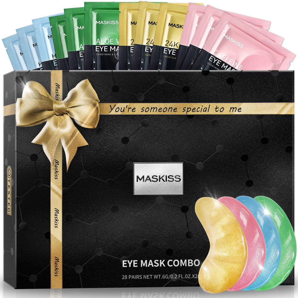Maskiss under-eye patches packaging emphasizes freshness and gifting-ready presentation.