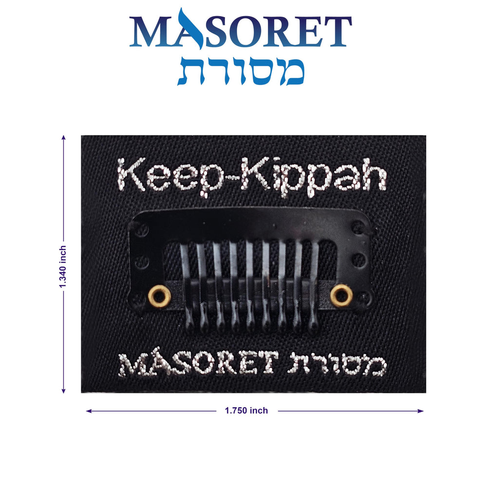 Masoret Keep-Kippah Clip Set durable metal construction for long-lasting use