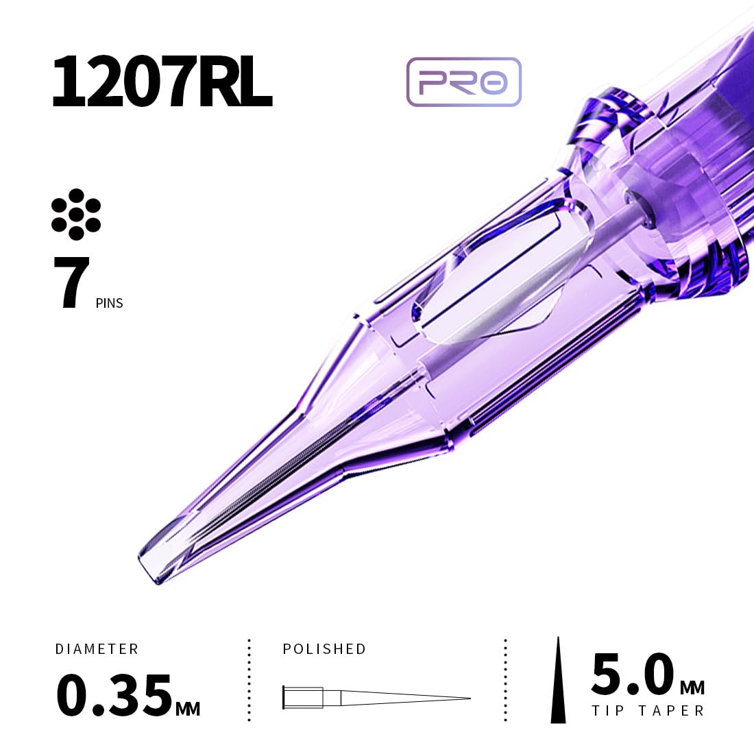 MAST TATTOO clear plastic body detail highlights visibility for color changes.
