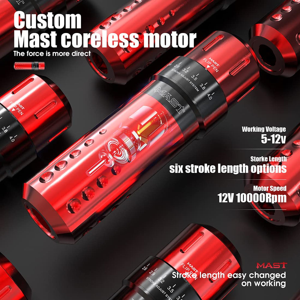 MAST TATTOO Mast Flip compatible with Mast Pro needles for versatility