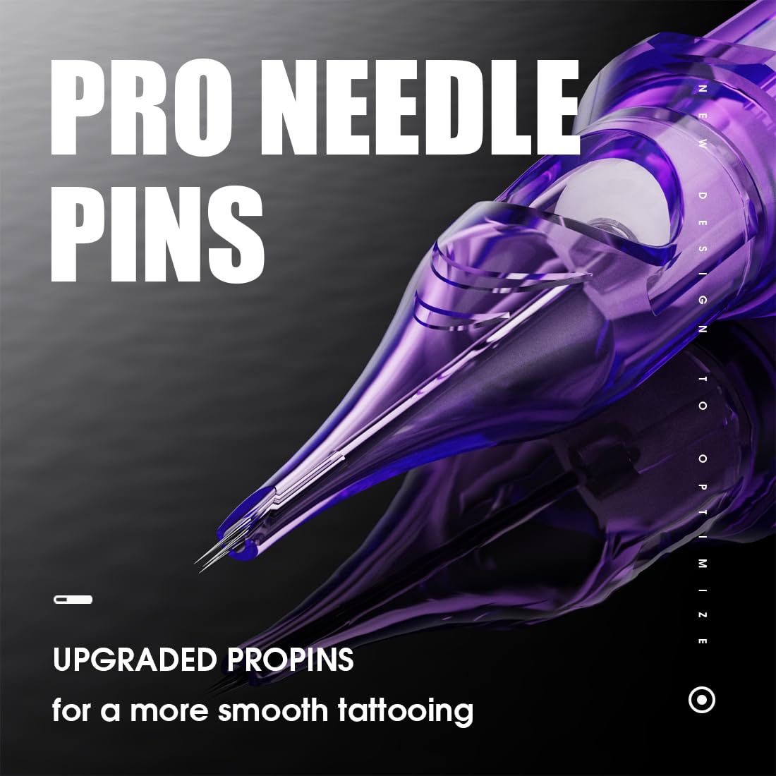 MAST TATTOO Pro2 precision cartridges system closeup shows stability for controlled tattooing.