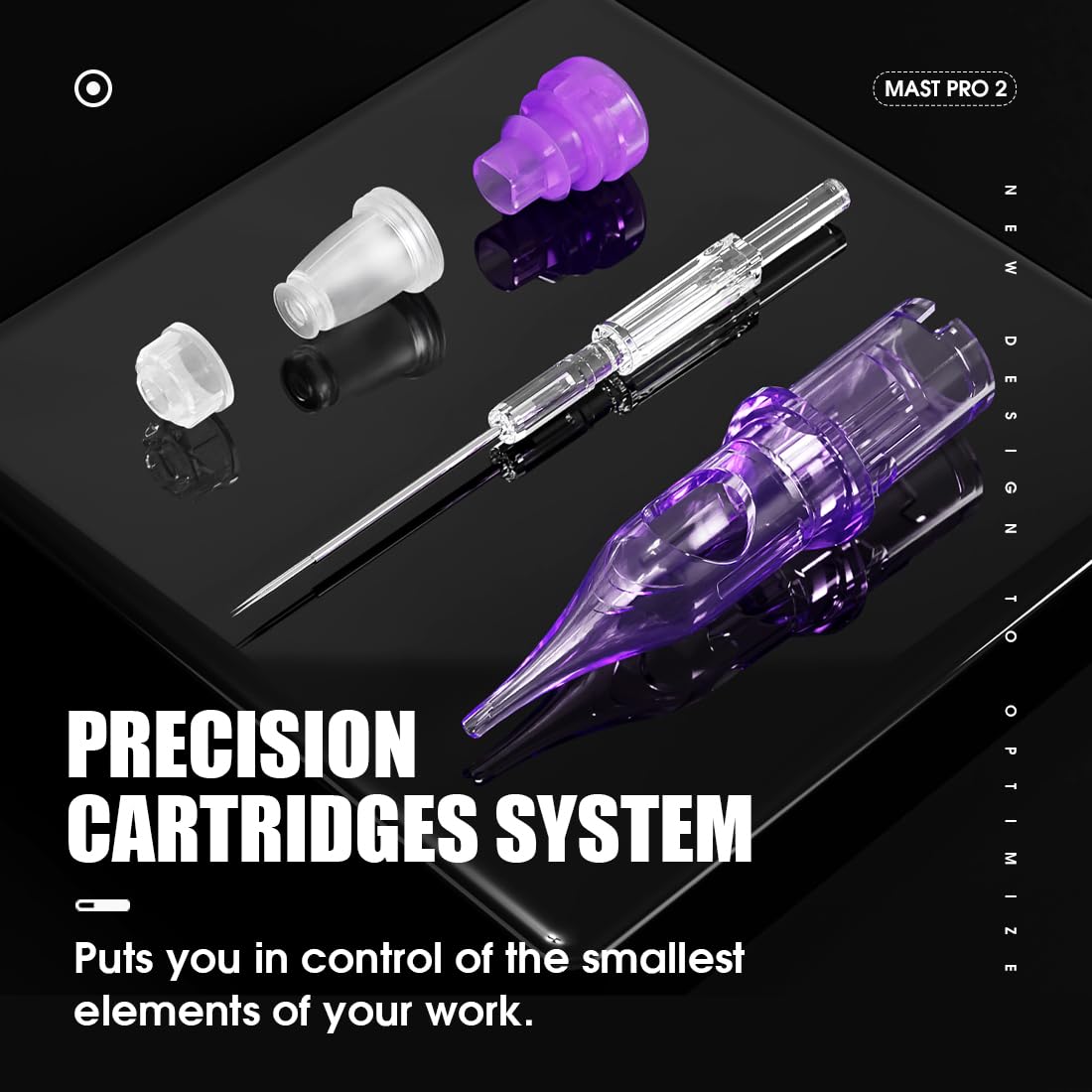 MAST TATTOO Pro2 stabilizing system aids accuracy during delicate placement.