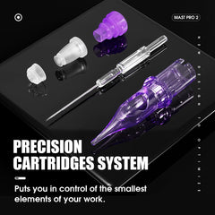 MAST TATTOO Pro2 stabilizing system aids accuracy during delicate placement.