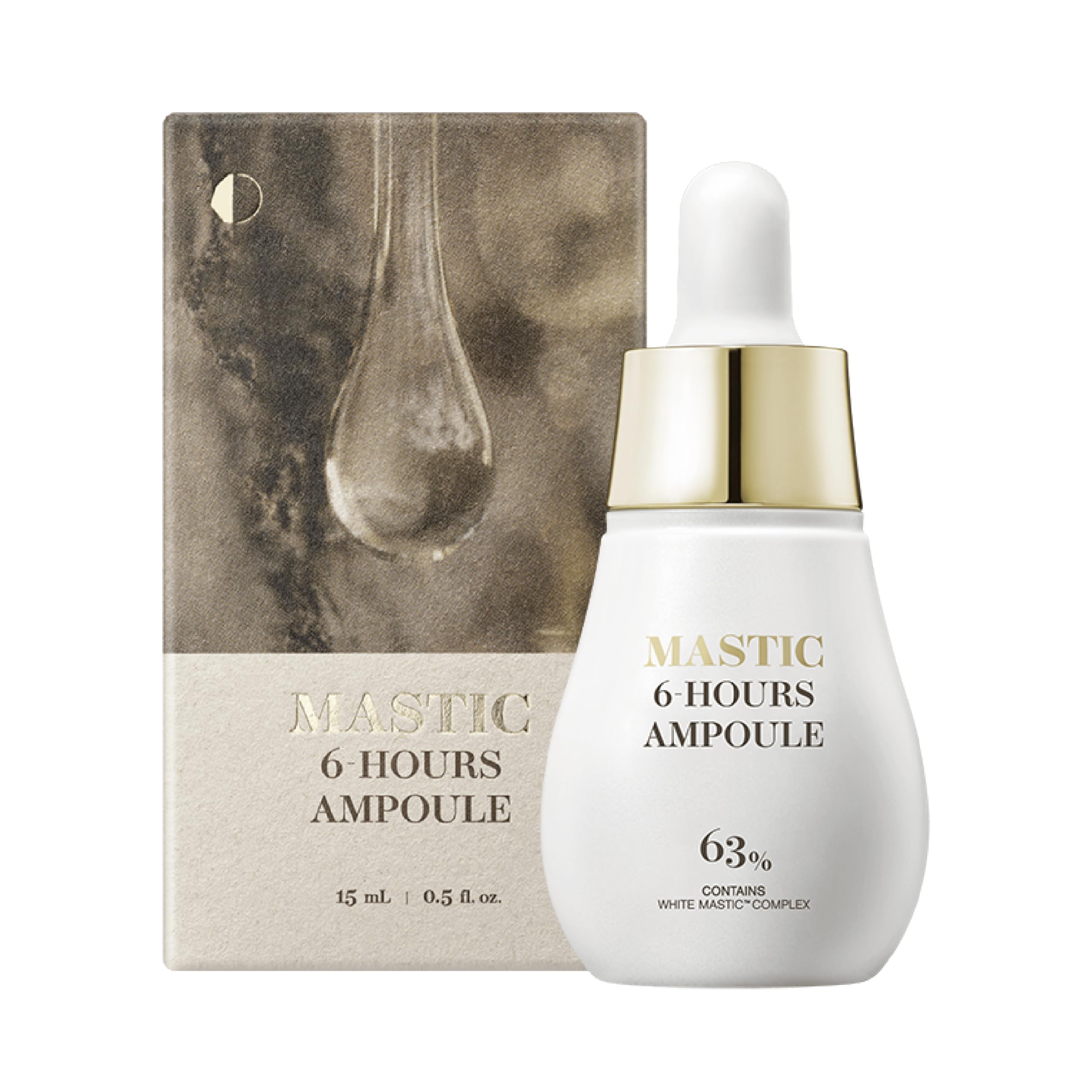 Mastina Mastic Ampoule dropper bottle for easy, even application and quick absorption.