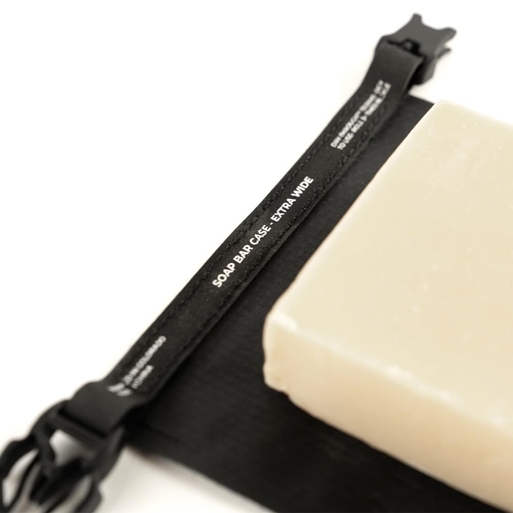 Matador FlatPak XL wide-case fits large or square soap bars on journeys.