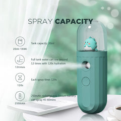 Mate2GO Eyelash Nebulizer fine-mist action supports lash extensions.