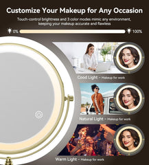 Matekxy rechargeable 2000mAh mirror provides hours of cordless use