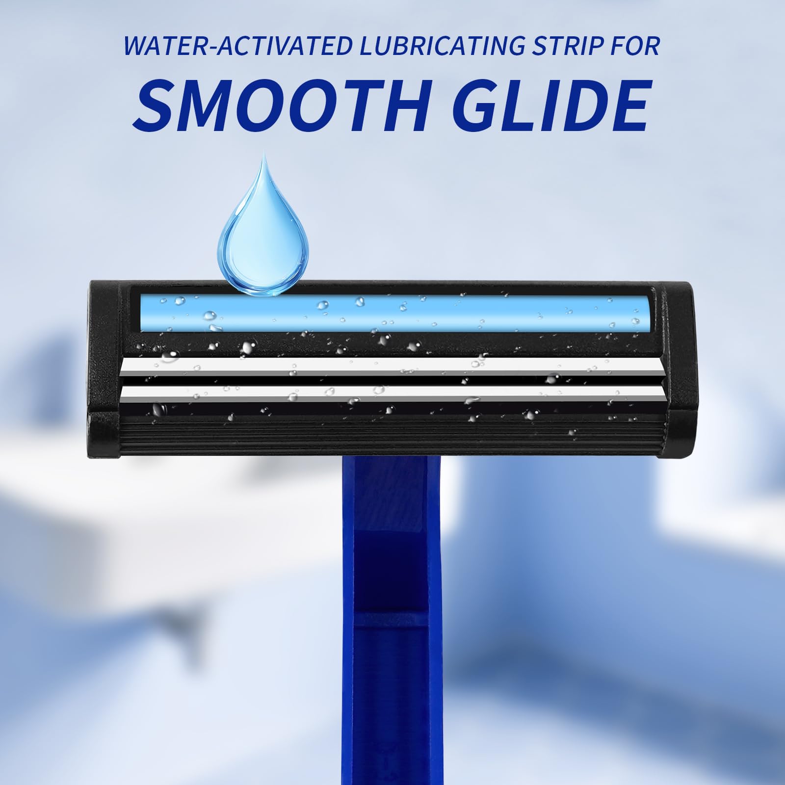 MATGICOL razor ergonomic non-slip grip for comfortable handling.