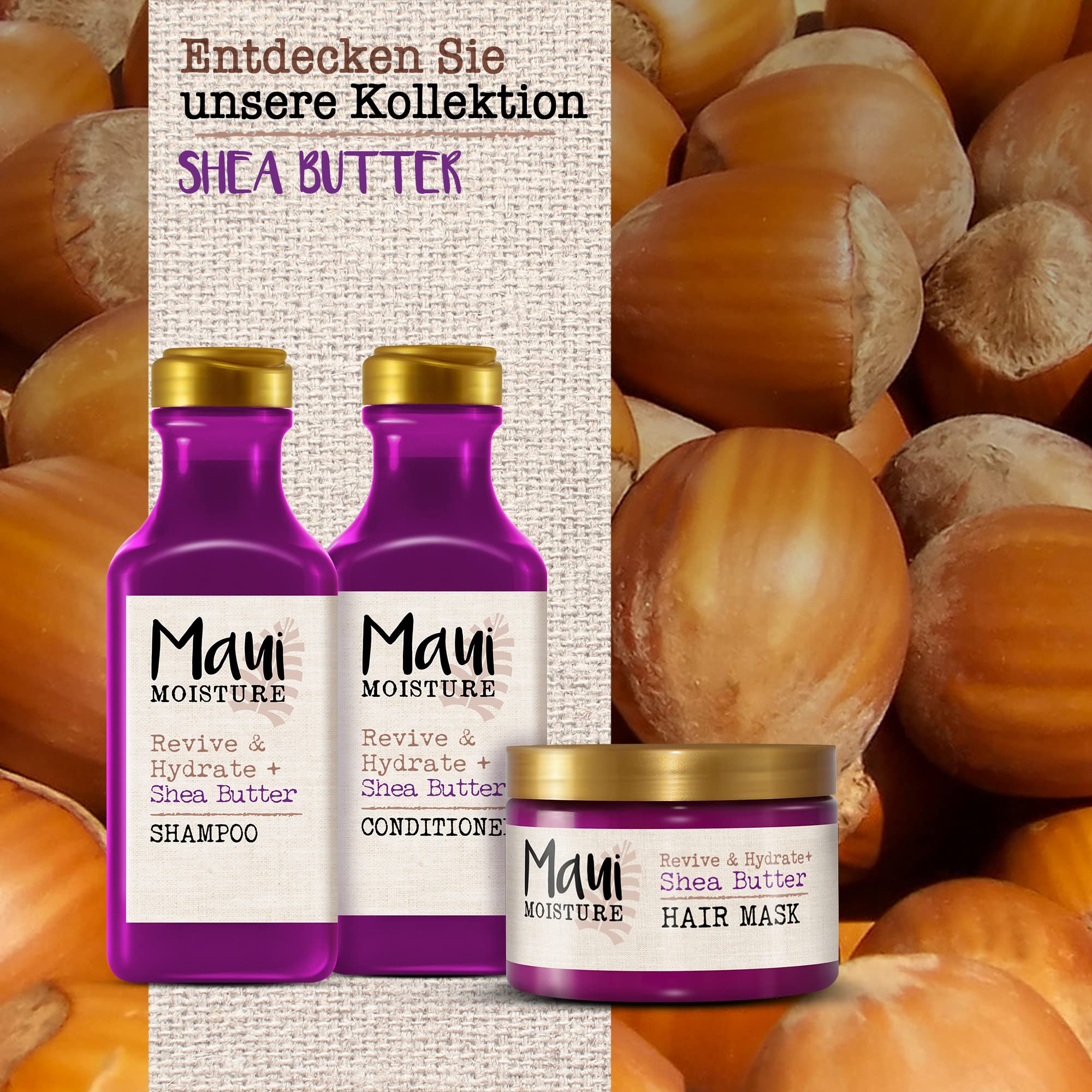 Maui Moisture Vegan No Silicone Label signals clean, silicone-free conditioning.