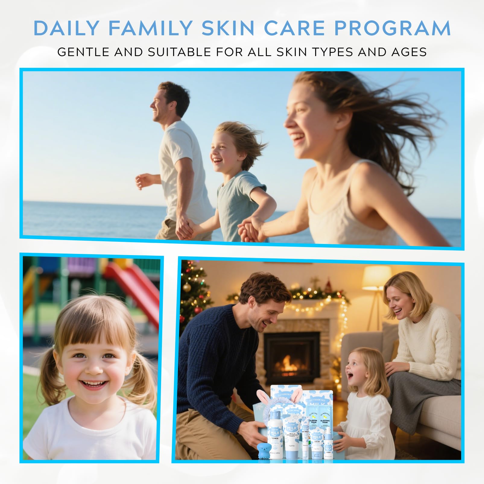 Mauiluxy milk skin care family formula jar highlights gentle, irritant-free ingredients for all ages
