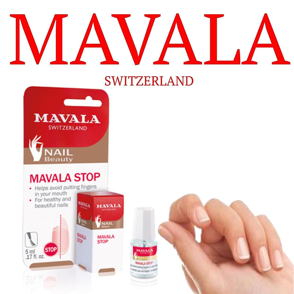 Mavala Stop deterrent nail polish clear enamel dries glossy