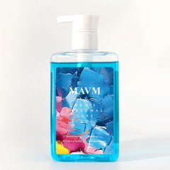 MAVM Men's Intimate Wash bottle closeup showing clean design for daily freshness.